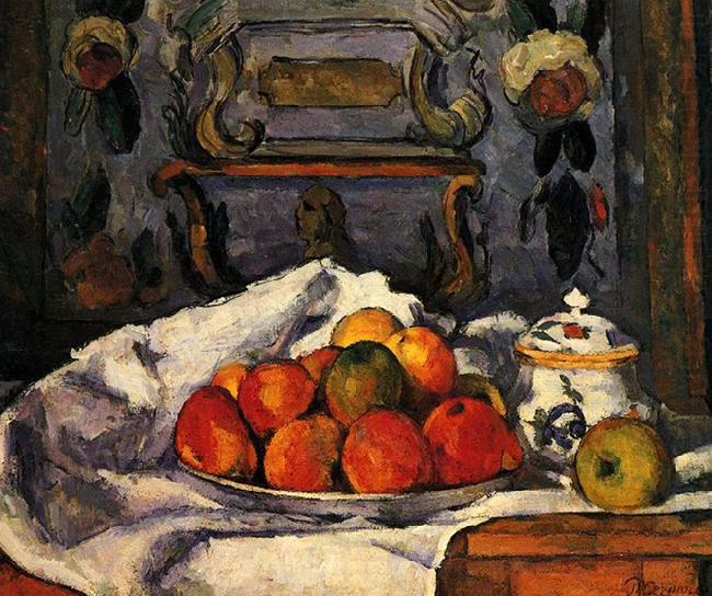 Still life, bowl with apples, Paul Cezanne